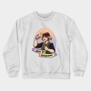 Lets go lesbians Robin Crewneck Sweatshirt